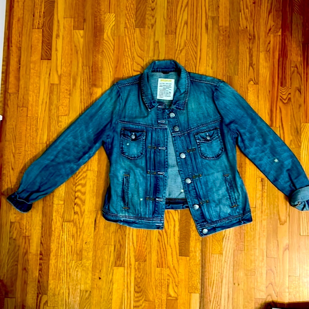 J Crew lightweight worn look denim jacket